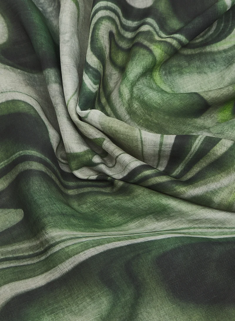 Khizana  Tie Dye Detail Modest Hijab Headscarf for Women | Best Price UAE